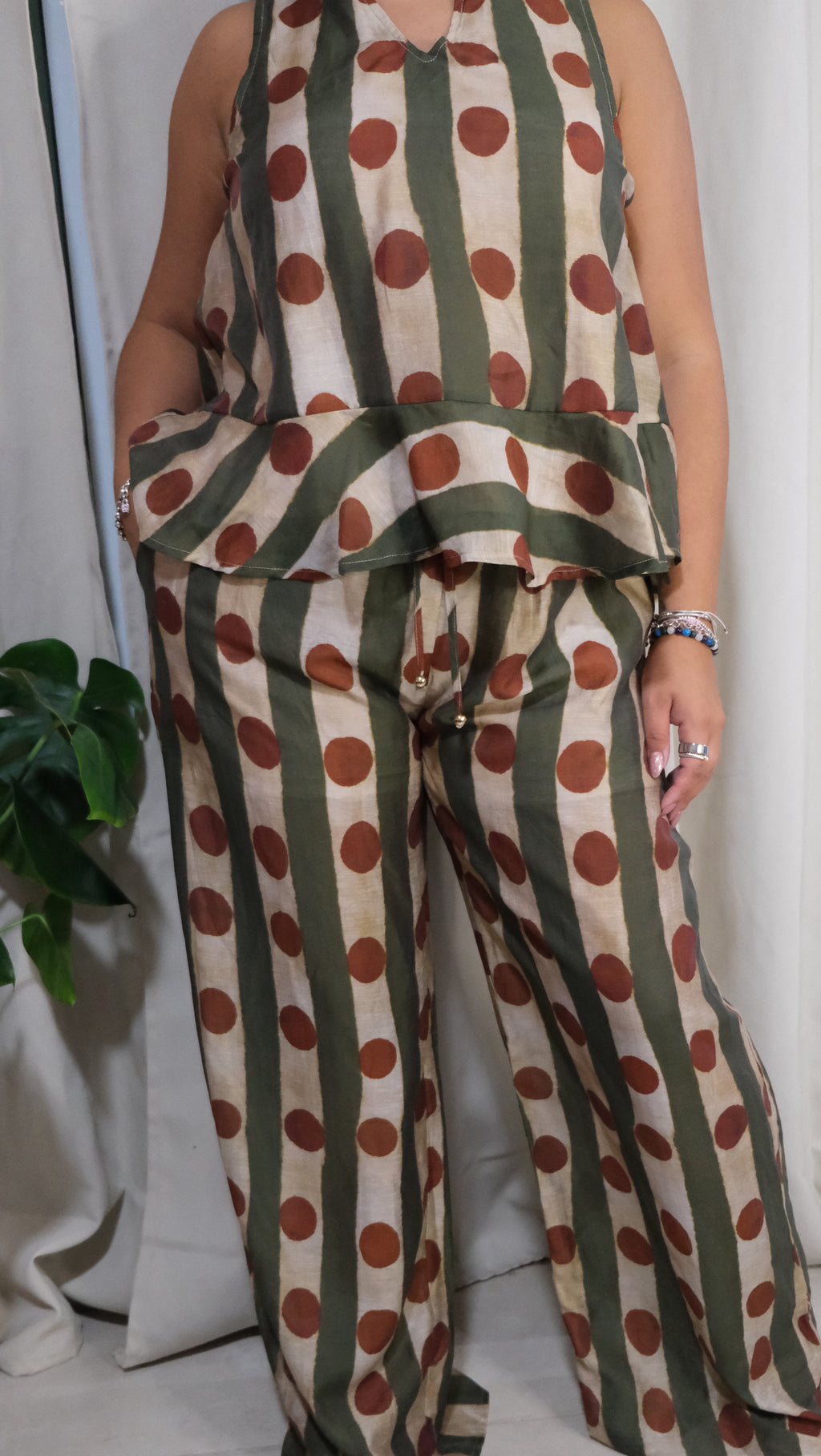 Printed Scarf Detail Set