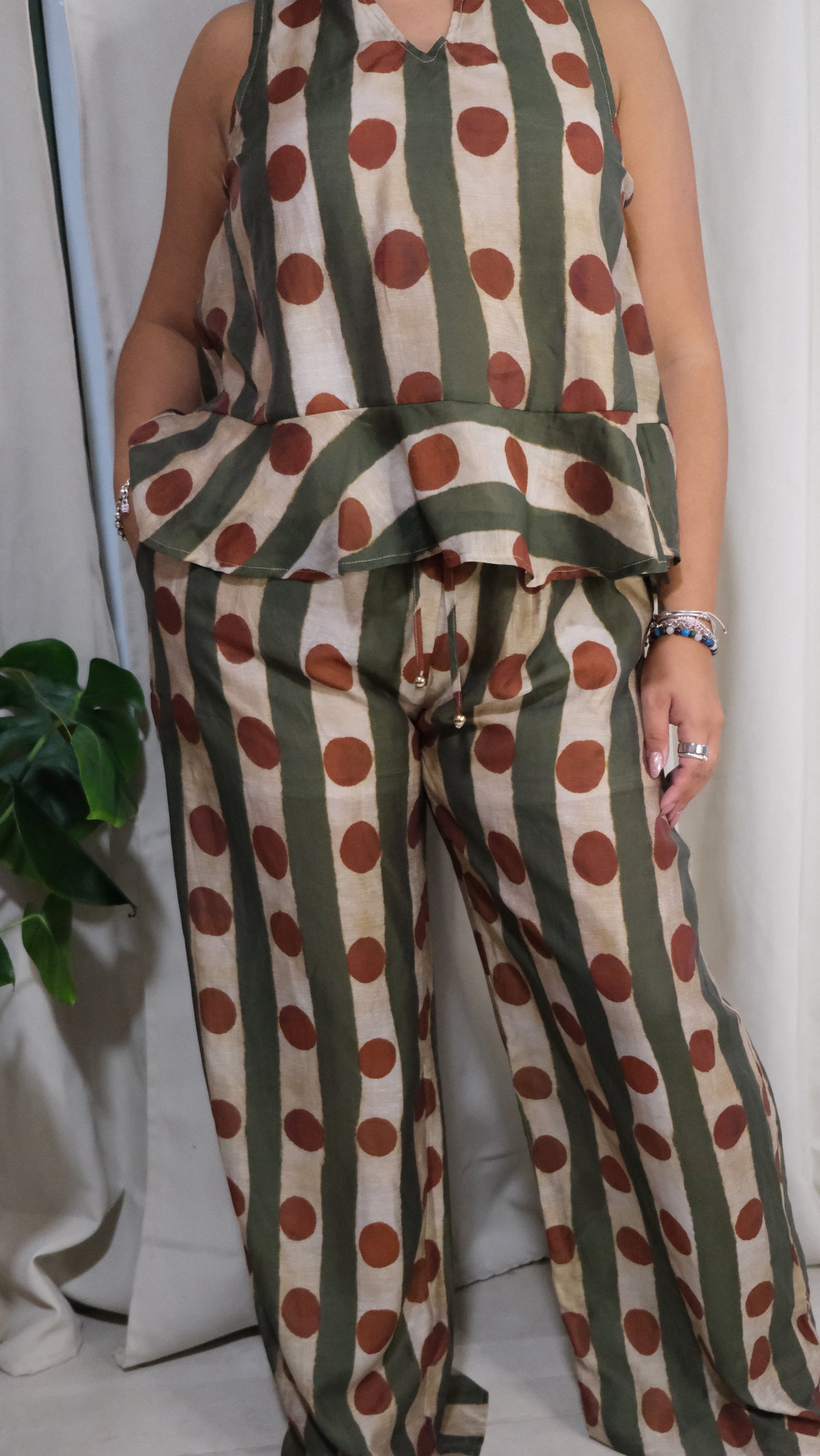 Printed Scarf Detail Set