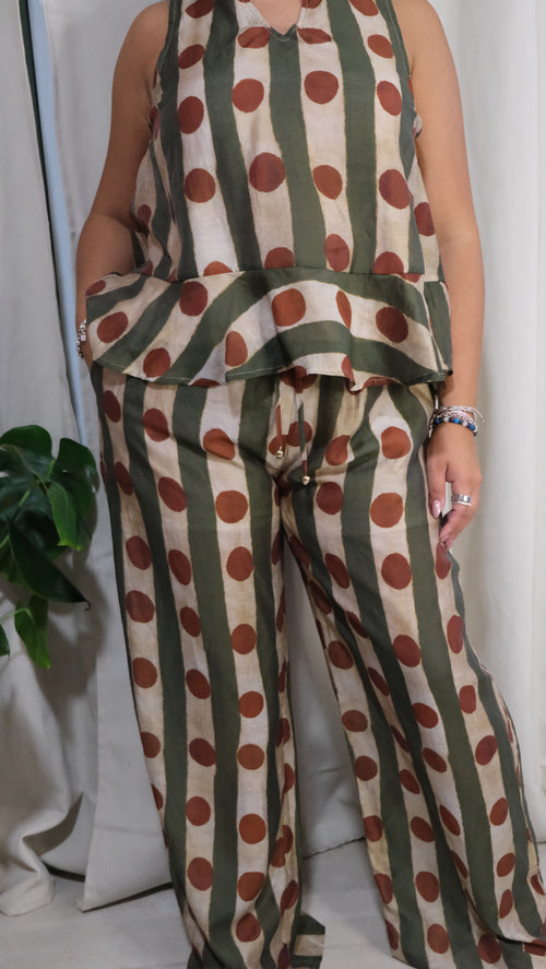 Printed Scarf Detail Set