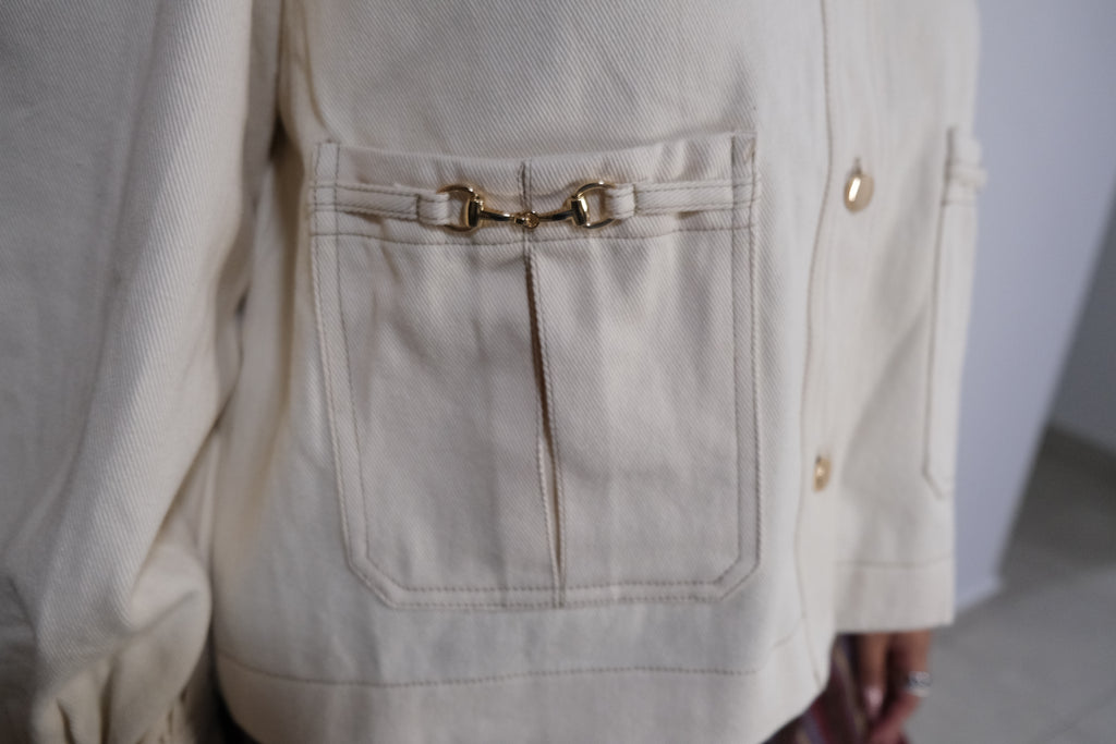Puff Sleeve Denim Jacket
